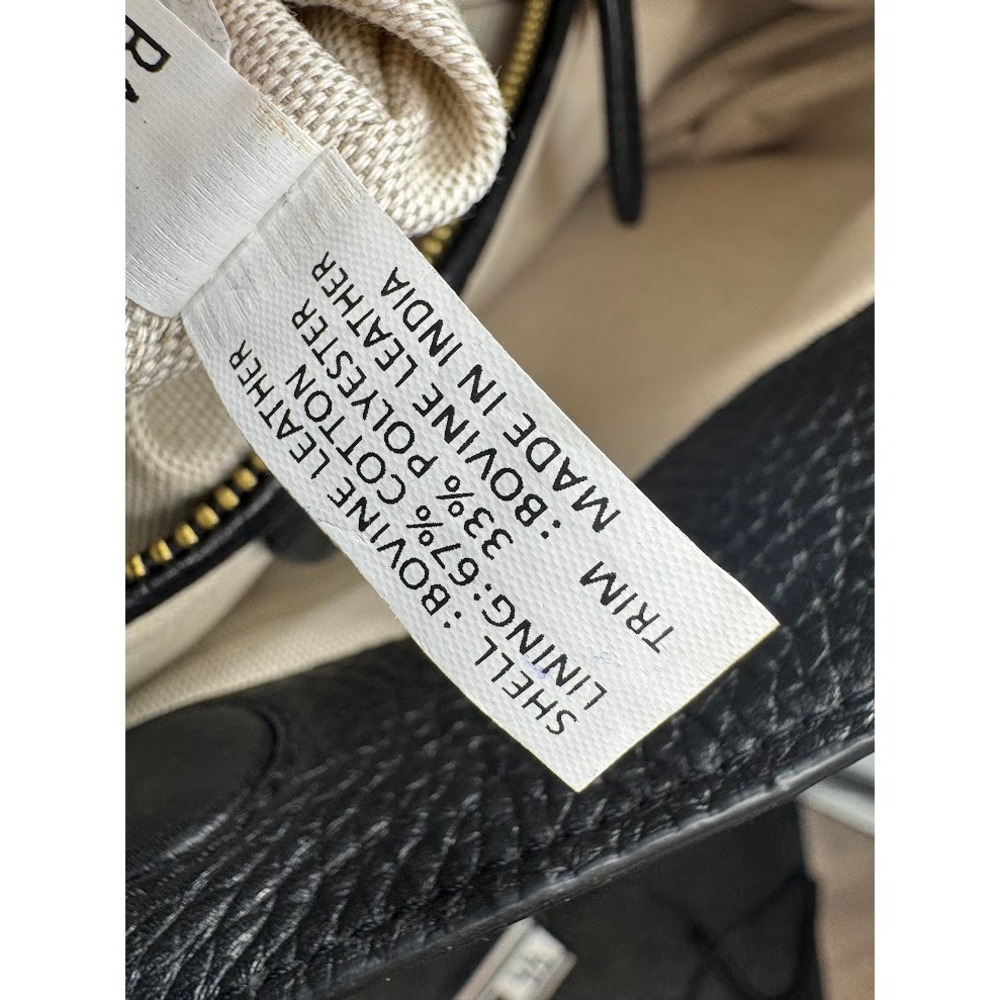 Radley London Kensignton Place Pebble Grain Leather Hobo Bag Black Gold Hardware - Picture 12 of 13